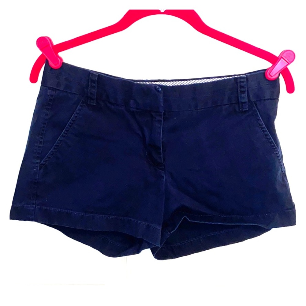 Navy JCREW chino shorts